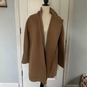 J. Crew Women Peacoat Wool Blend Tan Camel Color Sz 12 NWT